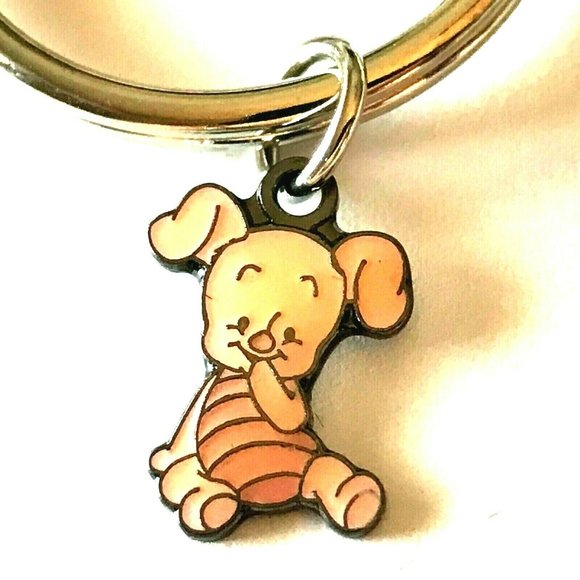 Vintage Disney Piglet Keychain Keyring Winnie The Pooh Vintage Disneyana - Picture 2 of 7